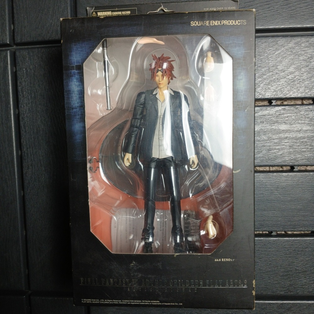 Final Fantasy VII Advent Children - Reno no.6 Action Figure (Play Arts‎ 2, 2005)